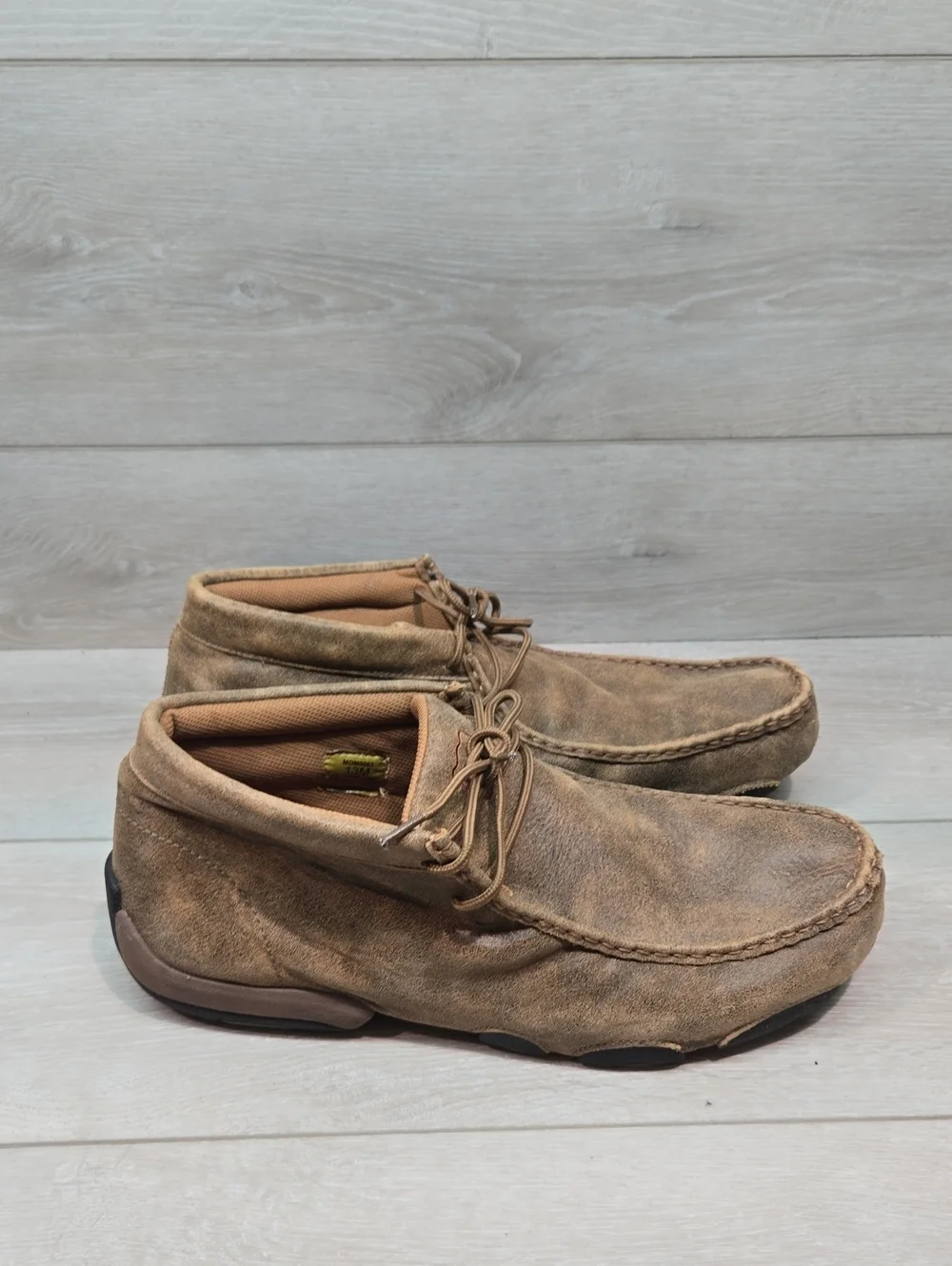 Twisted X Men's MDM003 Moc Casual Suede Lace-Up Chukka Shoes -Brown Sz 13